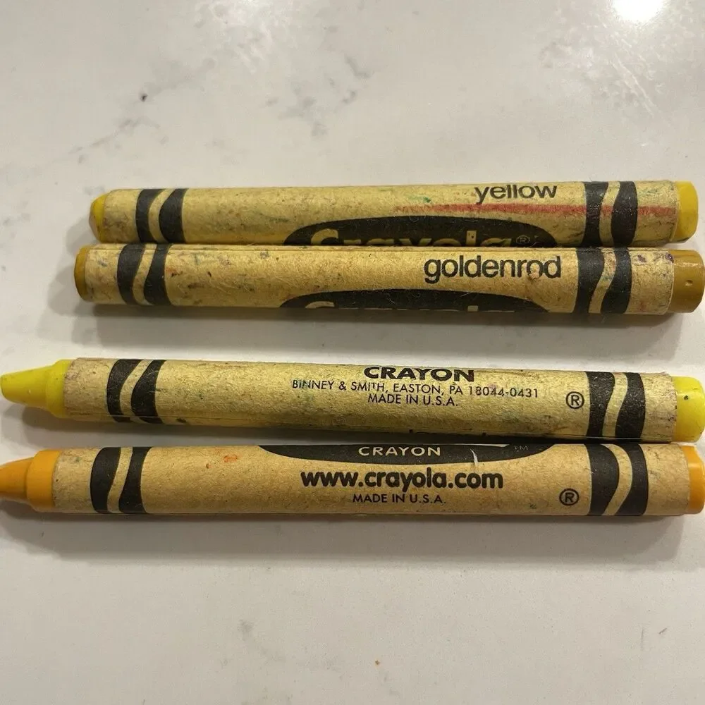 Vintage Crayola Crayons Binney And Smith Dandelion Retired
